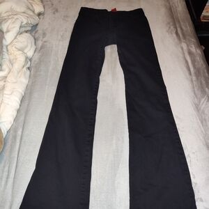 Dickies Women's Black Flare Low Rise Waist Y2K Pants